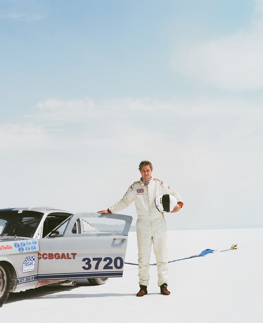 Race car driver portrait 