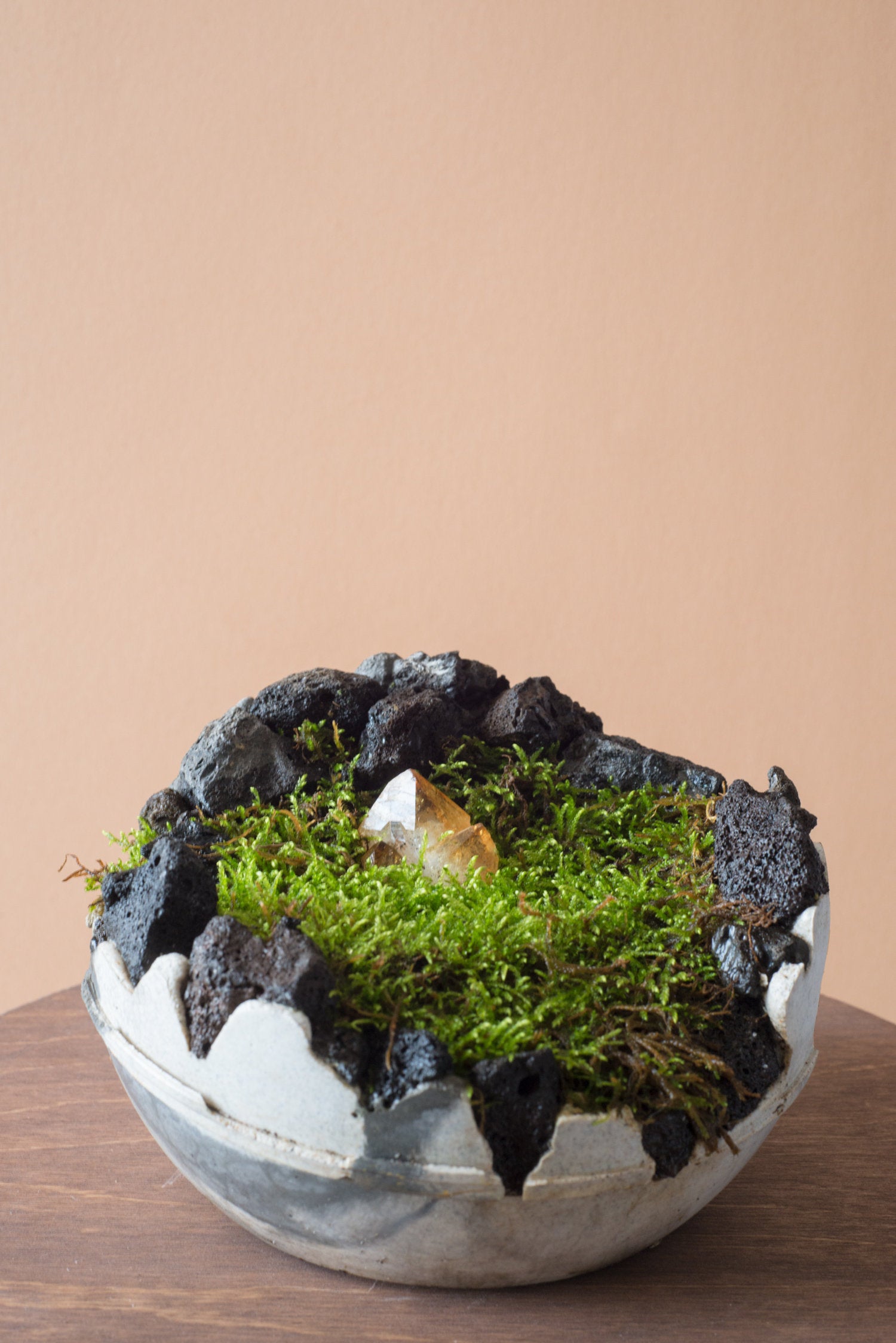 Concrete Moss Orb