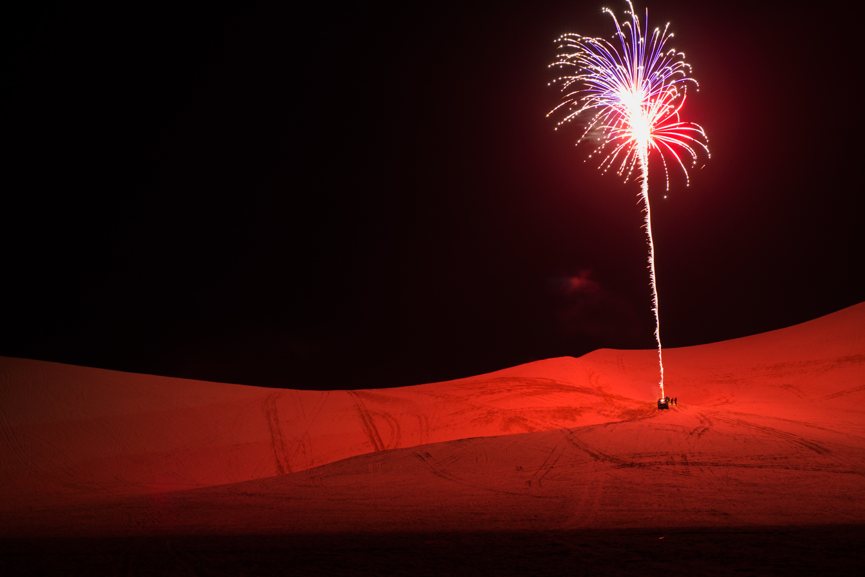 New Years Eve celebration at Dumont dunes