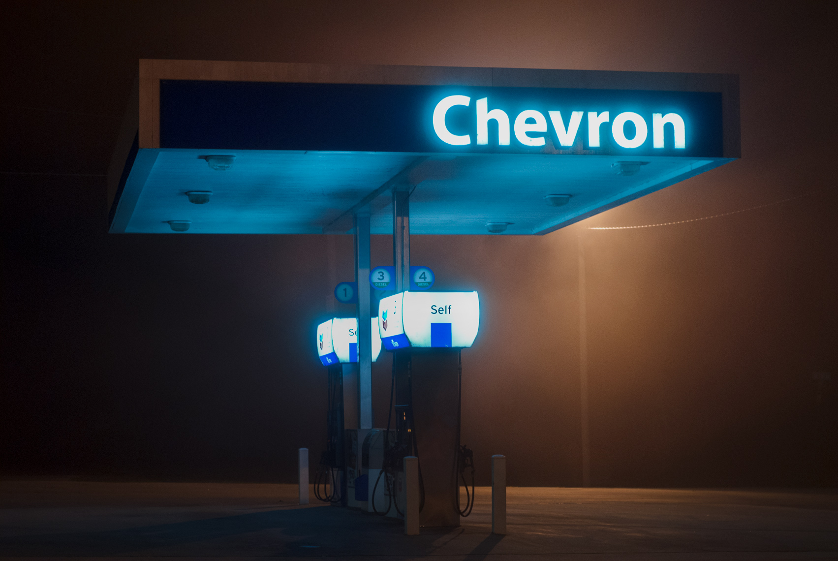 Gas_Station at Night