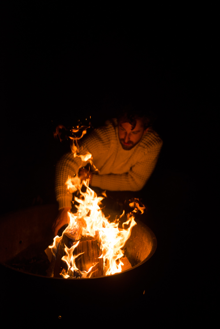 Nighttime Campfire