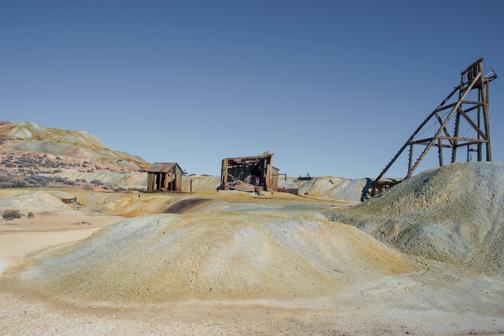 Slag pile Goldfield, Nevada
