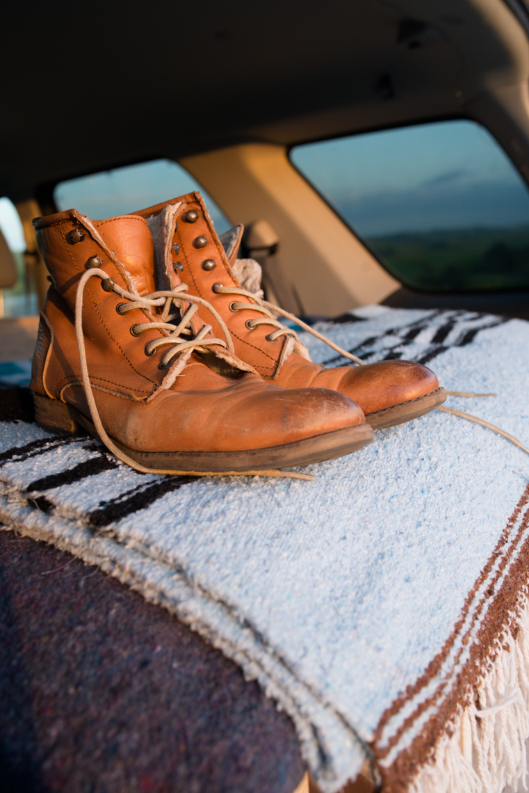 vanlife hiking leather boots